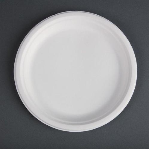 Composteerbare bagasse borden - 26cm, Zakelijke goederen, Horeca | Keukenapparatuur, Nieuw in verpakking, Verzenden