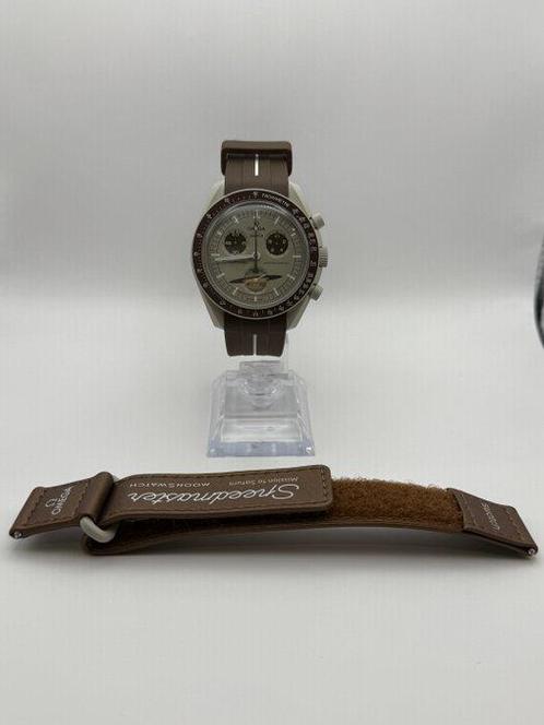 Omega x Swatch - MoonSwatch - Mission to Saturn - Zonder, Sieraden, Tassen en Uiterlijk, Horloges | Heren