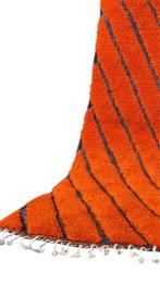 Handgemaakte Berber Tapijt - Vurig Oranje met Tijdloos, Nieuw