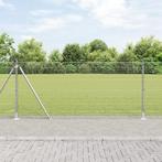 vidaXL Gelaste Draad Omheining met 13 Flenspalen 0.8x50 m, Verzenden, Nieuw, IJzer