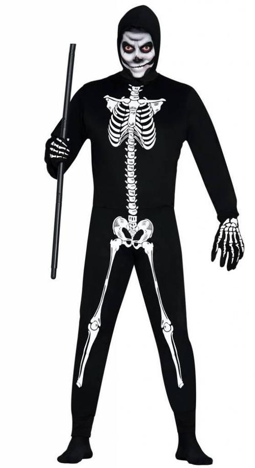 Halloween Kostuum Skelet, Kleding | Heren, Carnavalskleding en Feestkleding, Nieuw, Verzenden