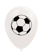 Witte Voetbal Ballonnen 30,5cm 8st, Verzenden, Nieuw