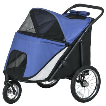TRUUSK Hondenwagen Opvouwbare Hondenbuggy Met Netvenster Vei beschikbaar voor biedingen
