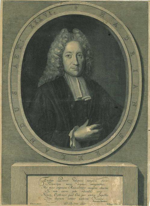 Portrait of Adriaan Reland, Antiek en Kunst, Kunst | Etsen en Gravures