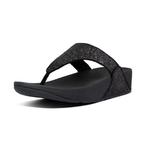 -7% FitFlop  FitFlop Lulu glitter toe-thongs pu glitter  maa, Kleding | Dames, Schoenen, Slippers, Verzenden, Zwart, Nieuw