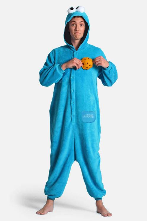 Onesie Koekiemonster Pak Kostuum XL-XXL Blauw Koekiemonsterp, Kleding | Heren, Carnavalskleding en Feestkleding, Kleding, Nieuw