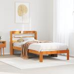 vidaXL Bedframe zonder matras massief grenenhout wasbruin, Eenpersoons, Bruin, Verzenden, Nieuw