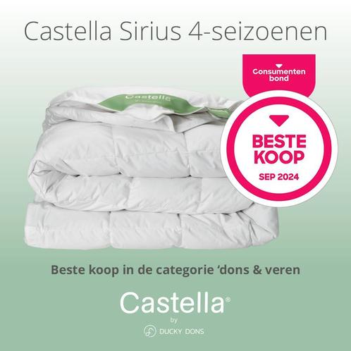 Dekbed Castella Sirius Ducky Dons 4-seizoenen / eendendons, Huis en Inrichting, Slaapkamer | Beddengoed, Wit, Nieuw, Deken of Dekbed