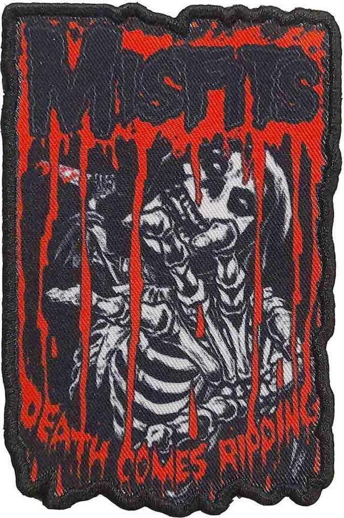 Misfits - Death Comes Ripping - Patch officiële merchandise, Verzamelen, Muziek, Artiesten en Beroemdheden, Kleding, Nieuw, Ophalen of Verzenden