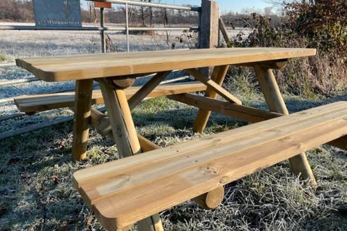 Rockwood® Parktafel 1.60m inclusief montage, Tuin en Terras, Tuinsets en Loungesets, Nieuw, Hout, Ophalen of Verzenden