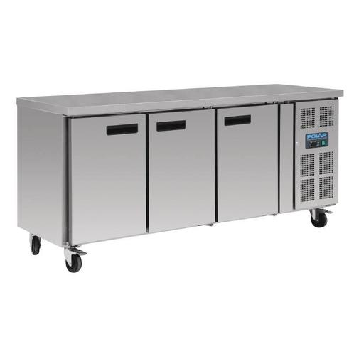 Polar RVS Vrieswerkbank 3-deurs | 417L | 230V, Zakelijke goederen, Horeca | Keukenapparatuur, Verzenden