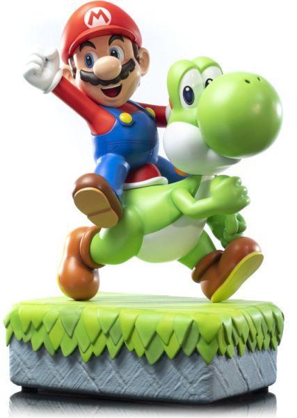 First 4 Figures Super Mario Resin Statue-Mario & Yoshi, Verzamelen, Poppetjes en Figuurtjes, Nieuw, Ophalen of Verzenden