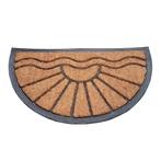 Deurmat rubber/kokos 40x70 cm - Halfrond, Verzenden, Nieuw
