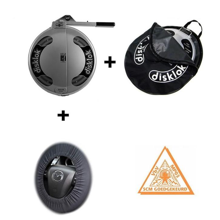 Disklok M stuurslot - Voordeelbundel - Disklok M + Draagtas, Auto diversen, Anti-diefstal, Verzenden