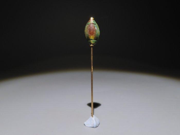 Oud-Egyptisch Speksteen Schelp op moderne spits. Laatste, Verzamelen, Mineralen en Fossielen