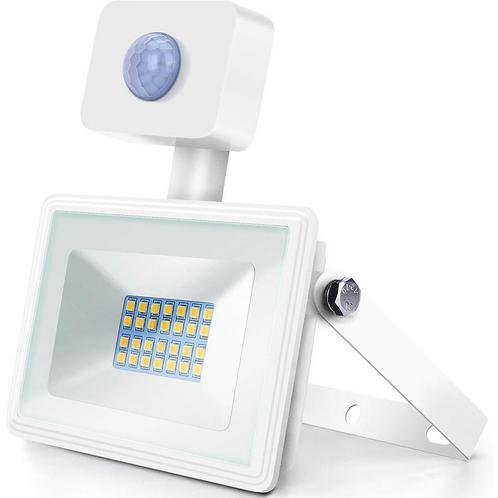 LED Bouwlamp 20 Watt met Sensor - LED Schijnwerper - Aigi, Doe-het-zelf en Verbouw, Bouwverlichting, Lamp met armatuur, Nieuw