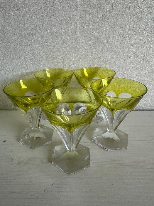 Val Saint Lambert - Wijnglas (5) - Kristal -, Antiek en Kunst, Antiek | Glas en Kristal
