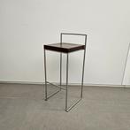 LaPalma Cubo designkruk - bruine houten zitting (alleen per, Huis en Inrichting, Barkrukken, Ophalen of Verzenden, Nieuw