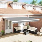 vidaXL Markies Wit 4 × 3 m Metaal, Tuin en Terras, Zonneschermen, Verzenden, Nieuw