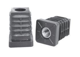 Stelpoot en inslagdop zwart - Voliere, Dieren en Toebehoren, Vogels | Hokken en Kooien, Nieuw, Verzenden