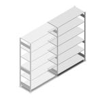 Deels gebruikte Heavy Duty legbordstelling 2500x1300x600 mm