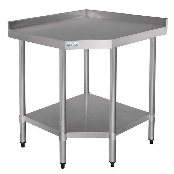 Roestvrij Stalen Hoektafel | 90(H)x70x96cm Vogue, Zakelijke goederen, Horeca | Meubilair en Inrichting, Verzenden