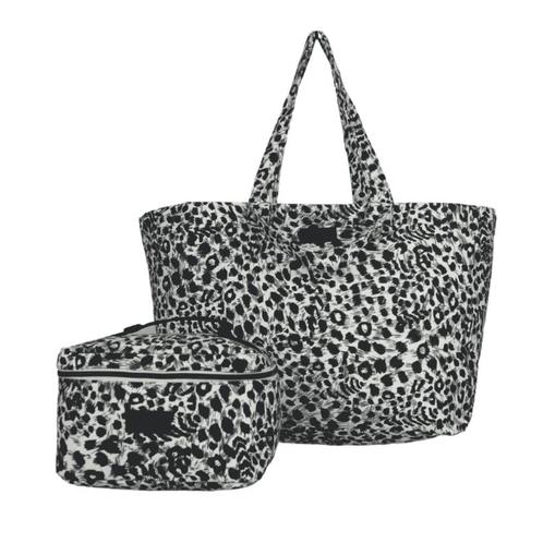Reisset Strandtas/Weekendtas + Toilettas Panterprint, Sieraden, Tassen en Uiterlijk, Tassen | Reistassen en Weekendtassen, Verzenden