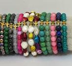 Set van 20 religieuze armbanden met natuurlijke stenen en, Antiek en Kunst