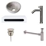 Sani Royal Tundra Grey Marmer Fonteinkom met Solid, Tuin en Terras, Nieuw