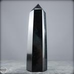 Natuurlijke zwarte toermalijn obelisk Wachter van kracht en, Antiek en Kunst