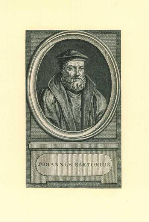 Portrait of Johannes Sartorius, Antiek en Kunst, Kunst | Etsen en Gravures