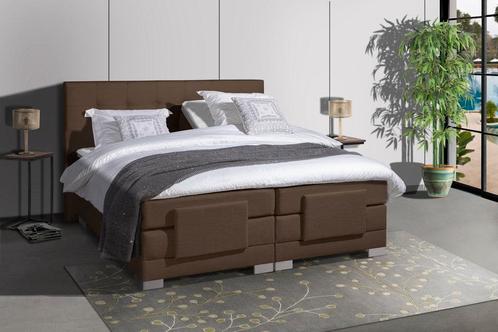 Mörgenn Elektrische Boxspring Nauplion Bruin - 90x200 cm, Huis en Inrichting, Slaapkamer | Boxsprings, Bruin, Nieuw, Verzenden