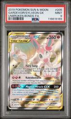 Gardevoir & Sylveon GX (UNB 205) PSA 9, Ophalen of Verzenden, Nieuw