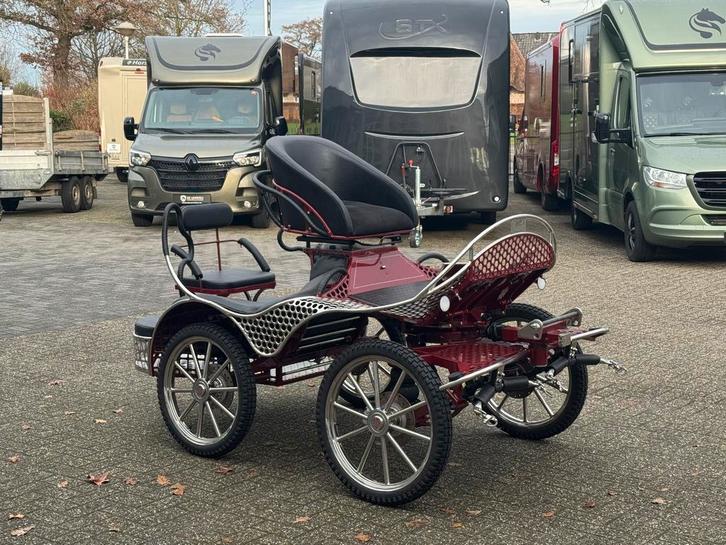 Tweespan / Marathonwagen / Anatomic / Pony / Koets, Dieren en Toebehoren, Rijtuigen en Koetsen, Marathonwagen, Gebruikt, Pony