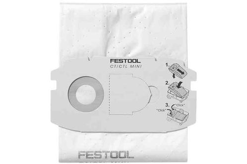 Festool SELFCLEAN filterzak SC FIS-CT MINI/5 voor MINI tot e, Doe-het-zelf en Verbouw, Schildersmaterialen, Nieuw, Ophalen of Verzenden