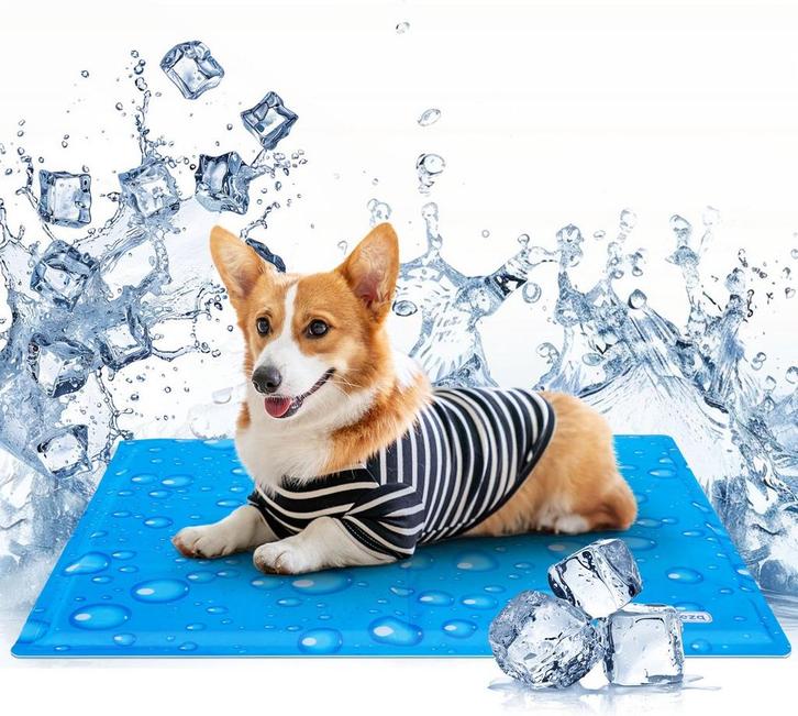 Nobleza Koelmat voor honden en katten - 50x65cm - Blauw, Dieren en Toebehoren, Overige Dieren-accessoires, Nieuw, Verzenden