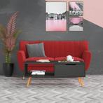vidaXL Salontafel 100x49,5x43 cm bewerkt hout grijs, Huis en Inrichting, Tafels | Salontafels, Minder dan 50 cm, 100 tot 150 cm