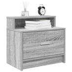 vidaXL Nachtkastjes 2 st met lade 51x31x47 cm grijs sonoma, Verzenden, Nieuw, Hout