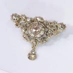 Zonder Minimumprijs - Broche Zilver - Diamant - Vintage, Sieraden, Tassen en Uiterlijk, Antieke sieraden