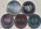 Duitsland. 10 Euro 2017/2024 (5 moedas) (Zonder, Postzegels en Munten, Munten | Europa | Euromunten