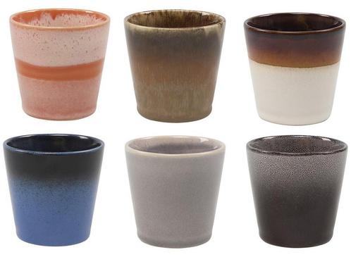 Studio Tavola Koffiemok Earth - 200 ml - 6 stuks, Huis en Inrichting, Keuken | Servies, Nieuw, Verzenden