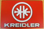 Kreidler bormfiets floret logo enz reclameborden van metaal, Verzamelen, Merken en Reclamevoorwerpen, Nieuw, Reclamebord, Ophalen of Verzenden