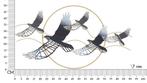 IJZEREN WANDPANEEL VOGEL CM 91X7X50, Huis en Inrichting, Woonaccessoires | Overige, Ophalen of Verzenden, Nieuw