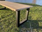 Tuintafel Douglas 3m (8pers) robuust met zwart stalen Upoten