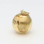 Hanger - 14 karaat Geel goud - Wereldbol