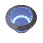 Bekerhouder RVS Inbouw met LED verlichting Blauw, Watersport en Boten, Ophalen of Verzenden, Nieuw