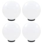vidaXL LED-bollampen 4 st rond 30 cm PMMA, Tuin en Terras, Nieuw, Verzenden