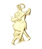 Gouden Danspaar jaren 60 ketting hanger, Verzenden, Nieuw