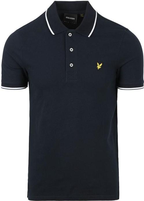 Lyle and Scott Polo Tipped Navy maat XXL Heren, Kleding | Heren, Polo's, Blauw, Nieuw, Overige maten, Verzenden