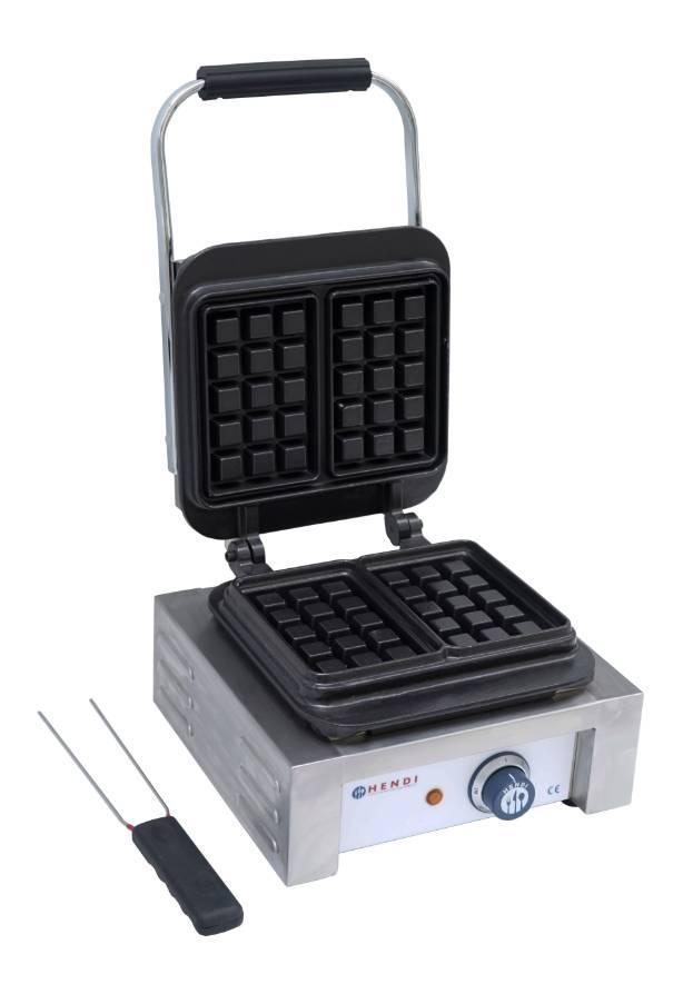 Hendi RVS Wafelijzer | Brusselse Wafels | 3x5 cm, Zakelijke goederen, Horeca | Keukenapparatuur, Verzenden